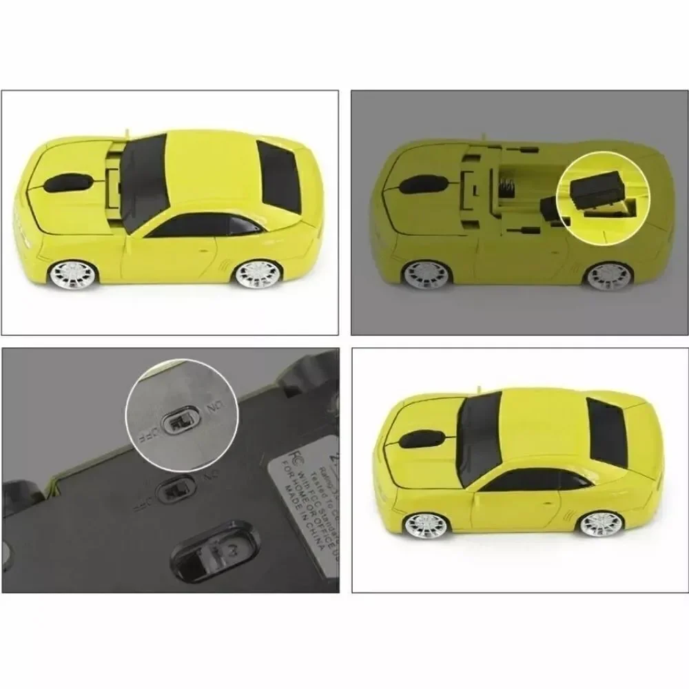 Yellow Camaro USB Mouse